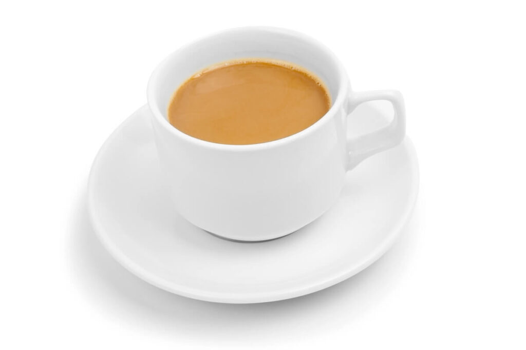 instant coffee in white mug