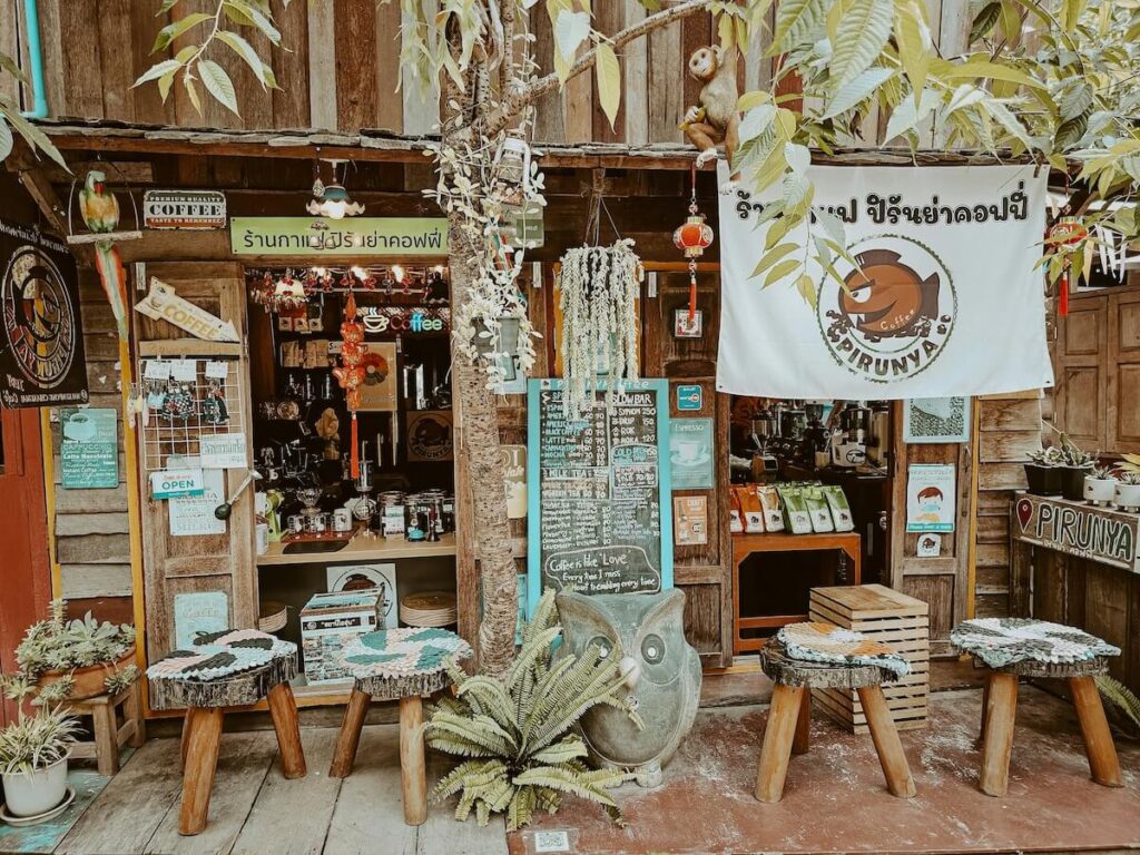 quaint coffee shop in Chiang Mai