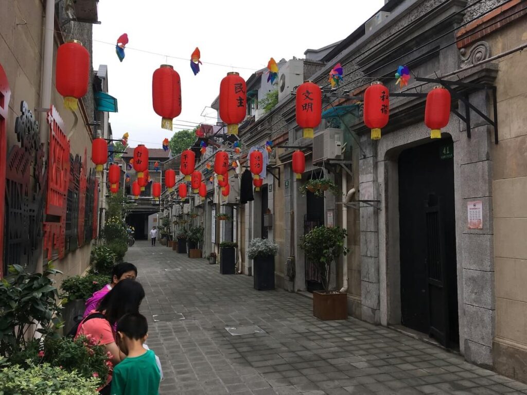 Shikumen lane in Shanghai