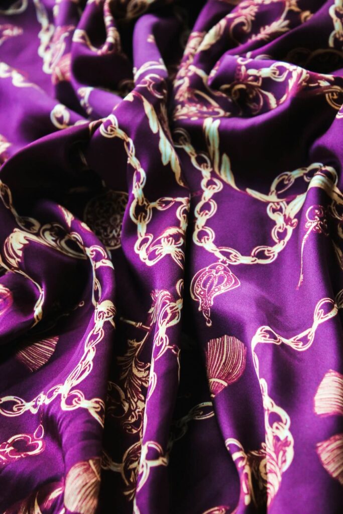 silk scarf closeup