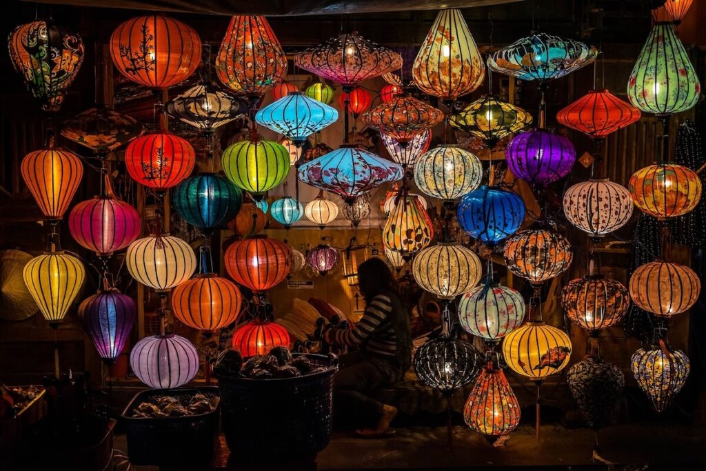 colorful lanterns in Hoi An, Vietnam