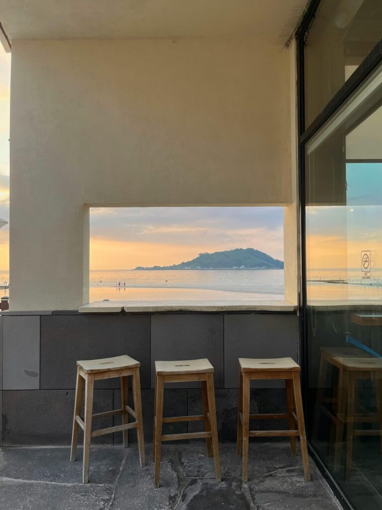 cafe with a beautiful view in Jeju