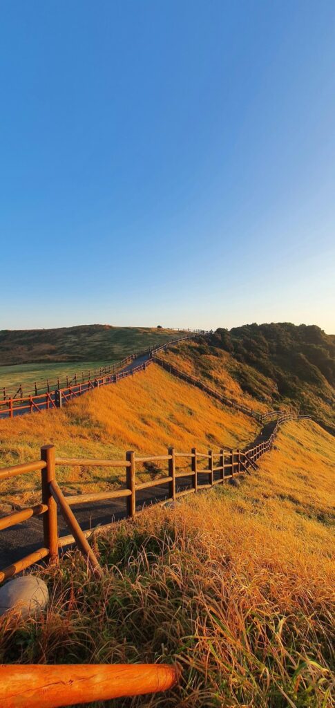Seongsan Ilchulbong trail in Jeju