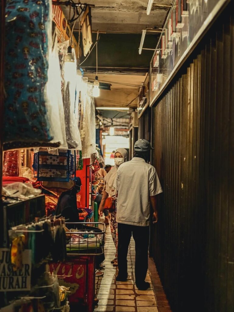 textile market in Jakarta