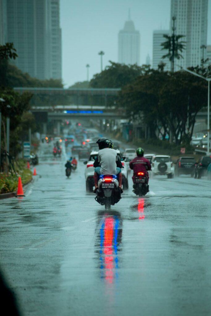 rainy day in Jakarta