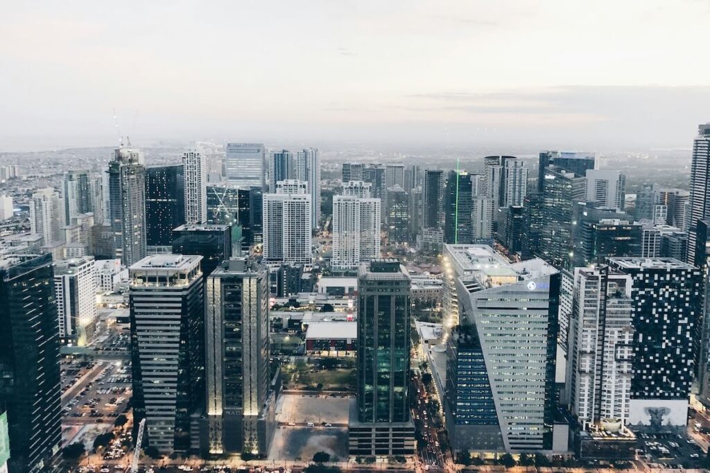 aerial view of buildings in Bonifacio Global City, Taguig
