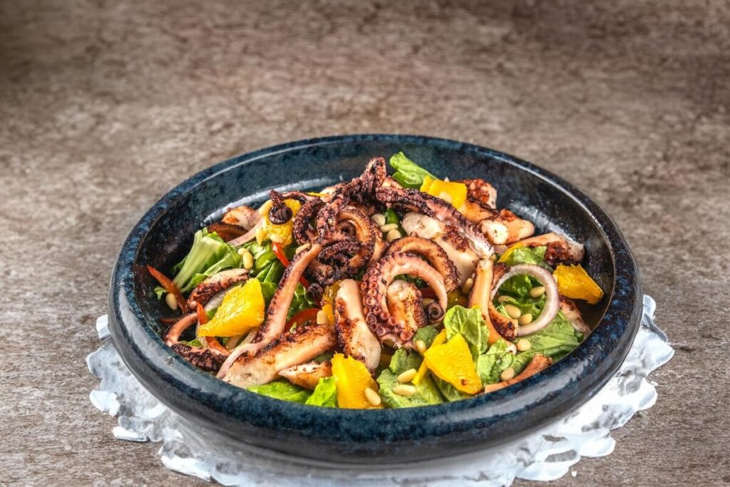 seafood dish in the Maldives