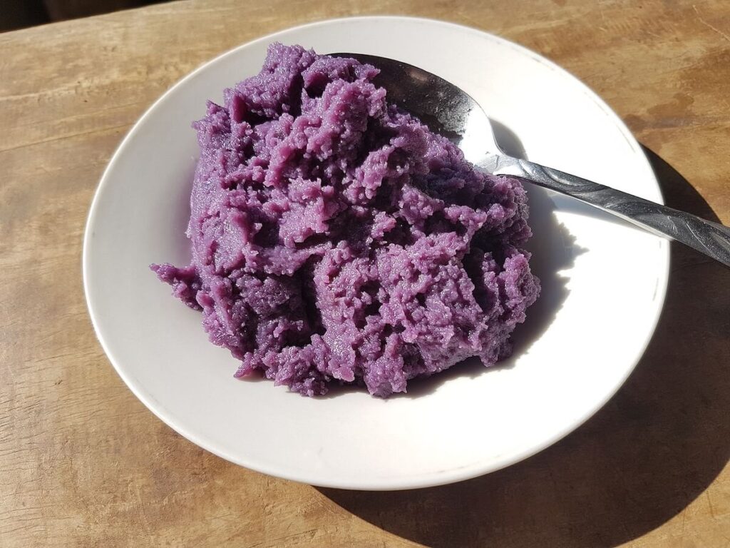 plate of ube halaya