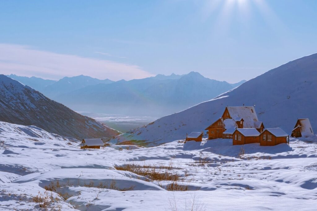 winter landscape in Alaska