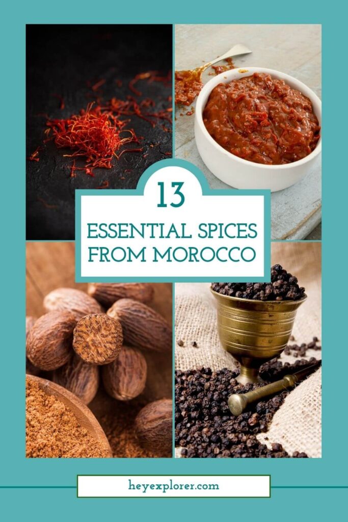 spices from morocco pinterest image