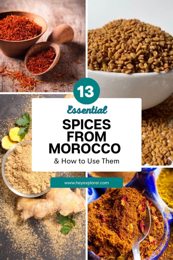 spices from morocco pinterest image