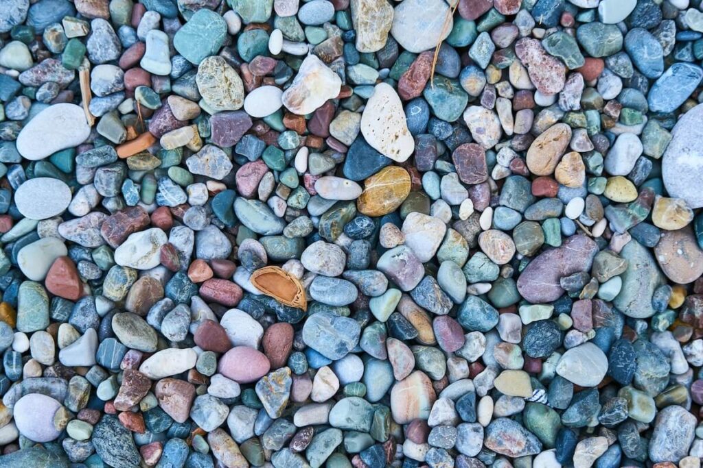 close-up of colorful rocks