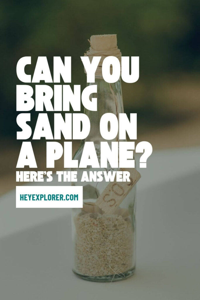 can you bring sand pinterest image