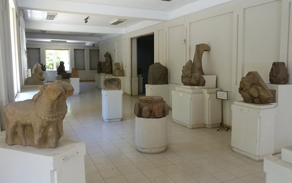 Cham sculpture inside the Museum of Cham Sculpture in Da Nang