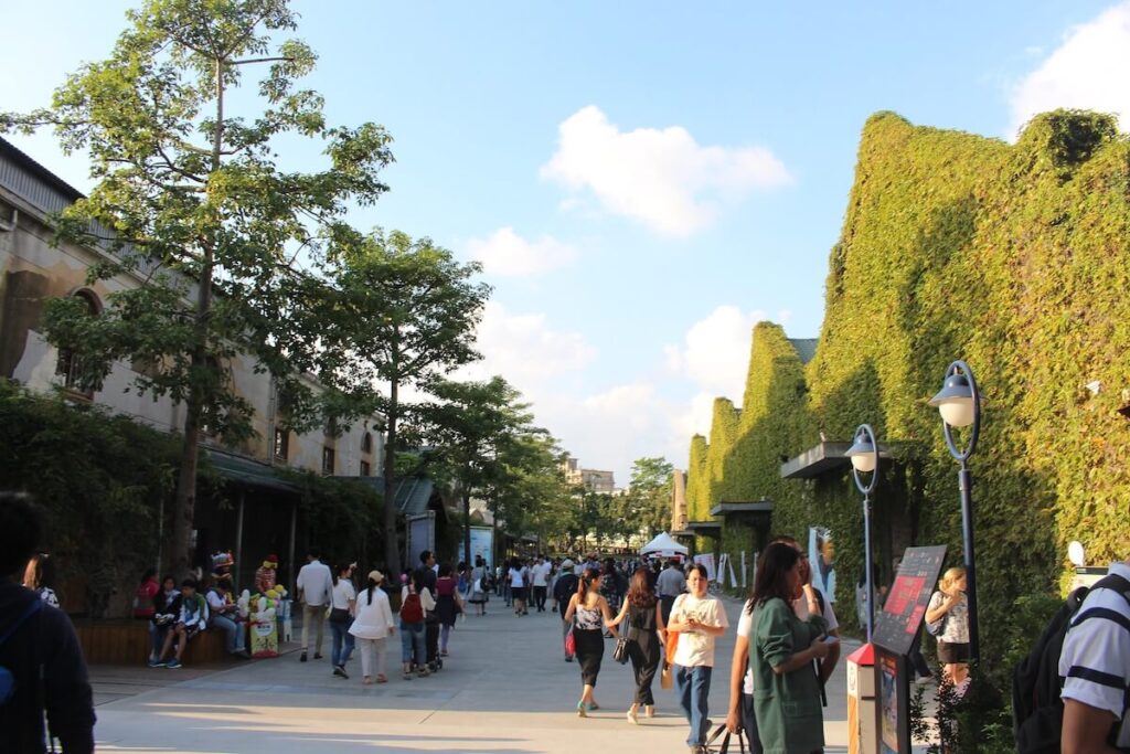scene at the Huashan 1914 Creative Park