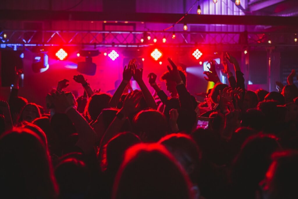 crowd inside night club