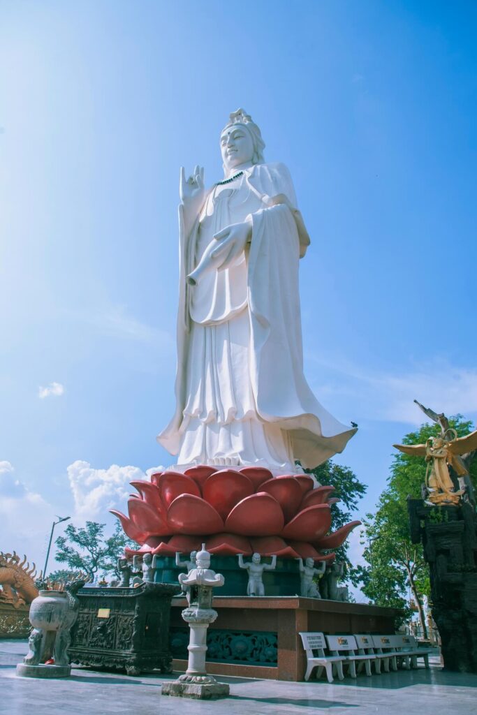 towering Lady Buddha statue in Da Nang