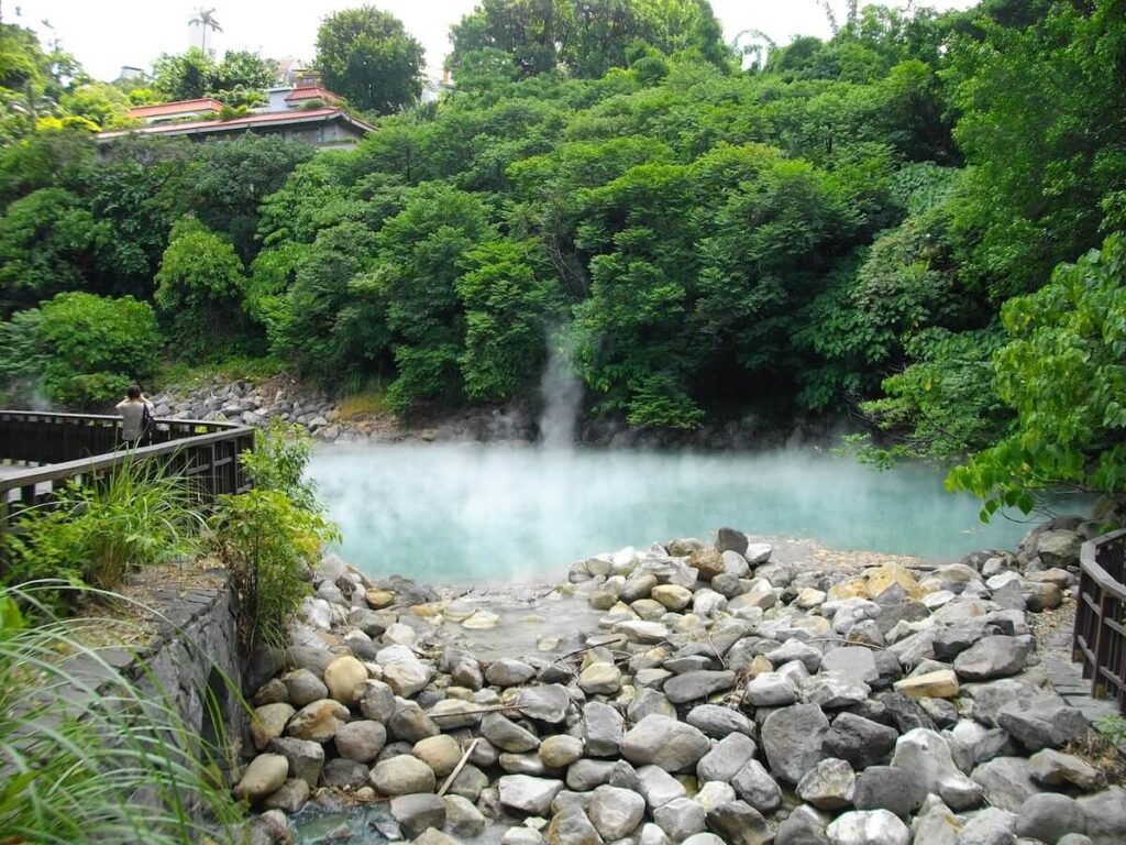 panoramic view of Beitou Hell Valley