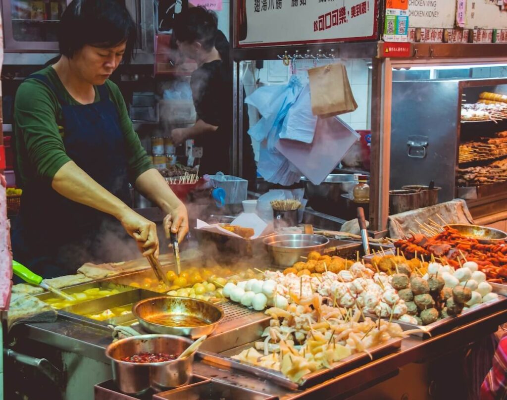 street food vendor in Hong Kong