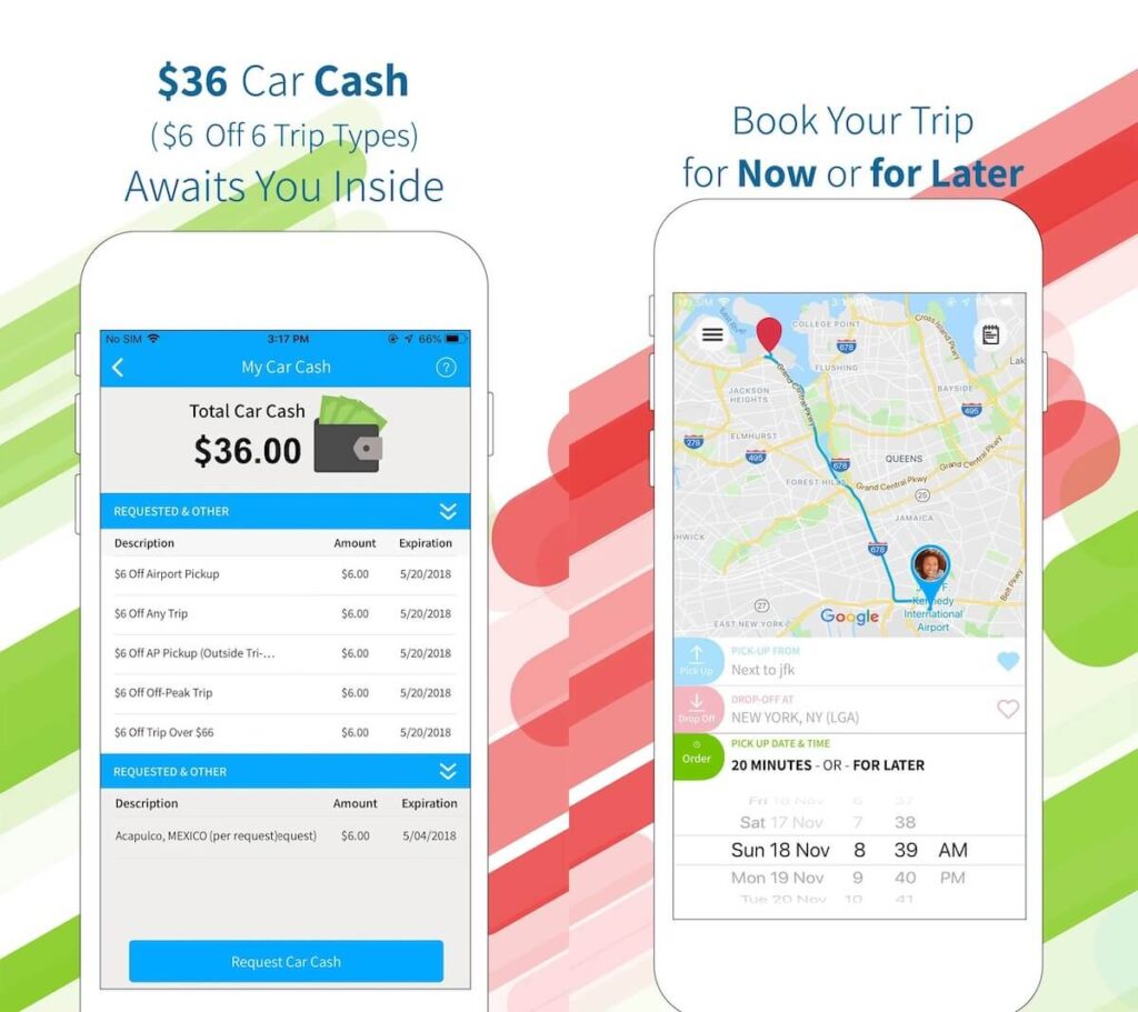 Book car, limo, or taxi with Carmel