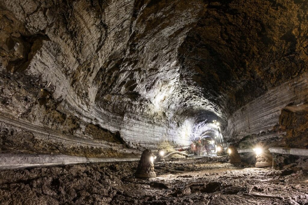 inside the Manjanggul Cave