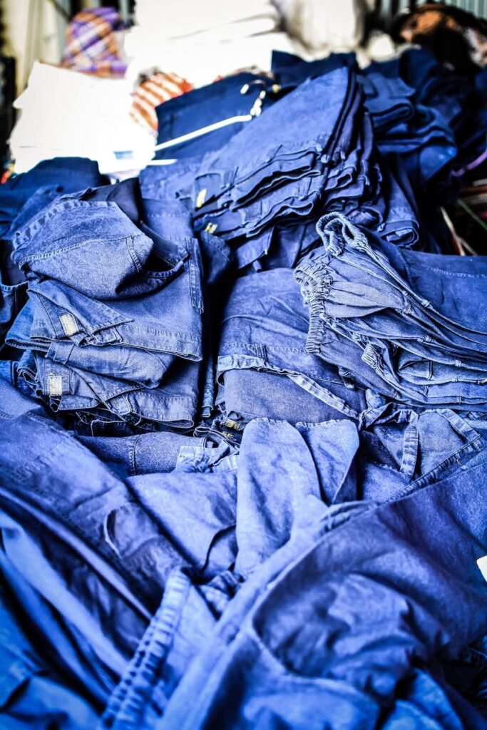 pile of mo hom clothing