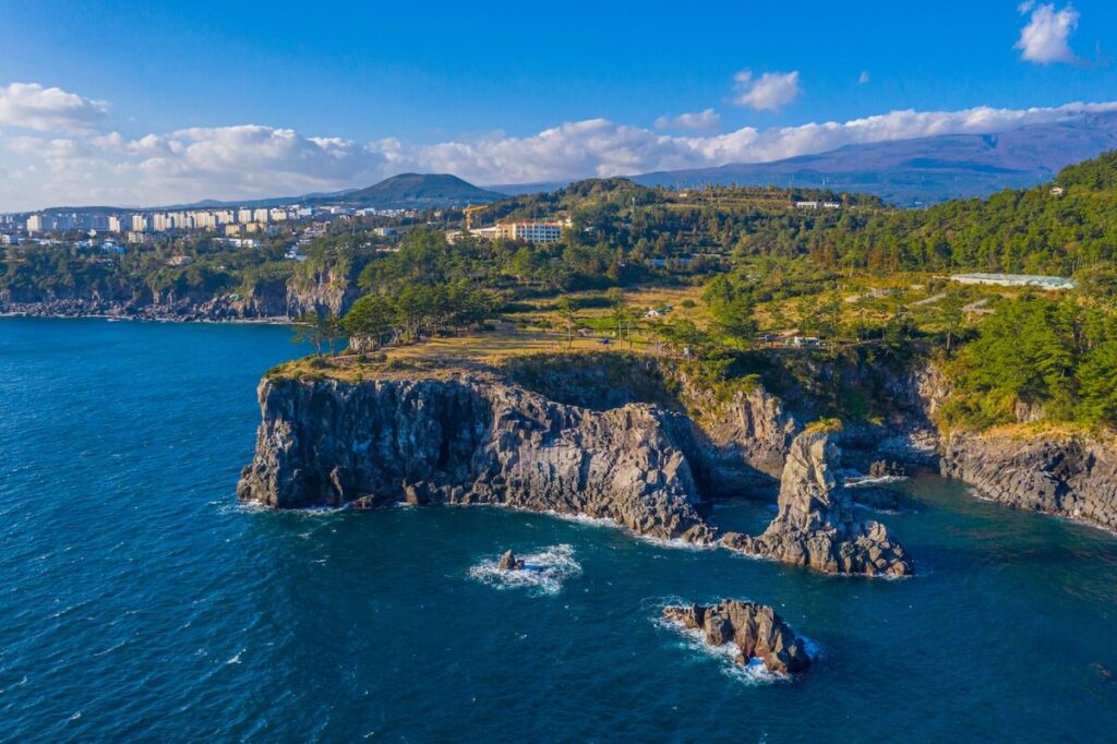 aerial view of Oedolgae rock