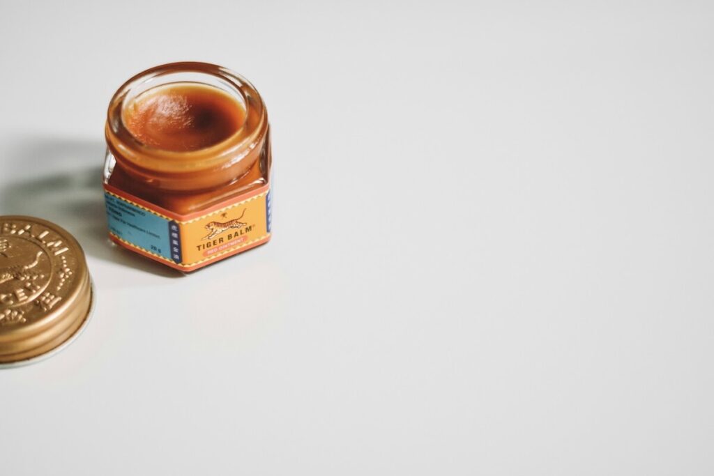 opened Tiger Balm bottle