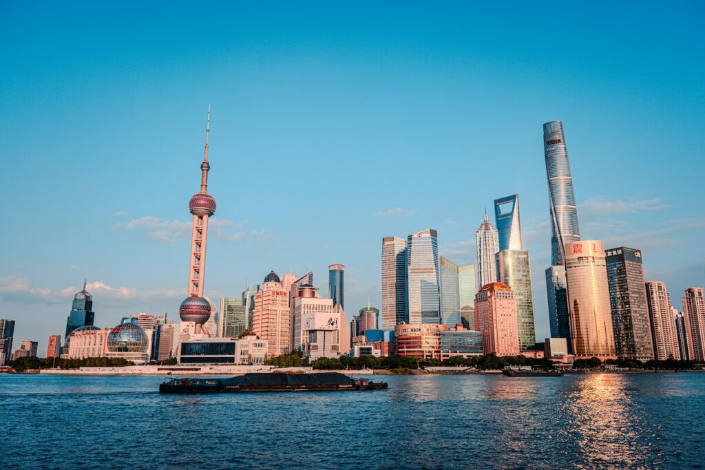Pudong skyline in Shanghai