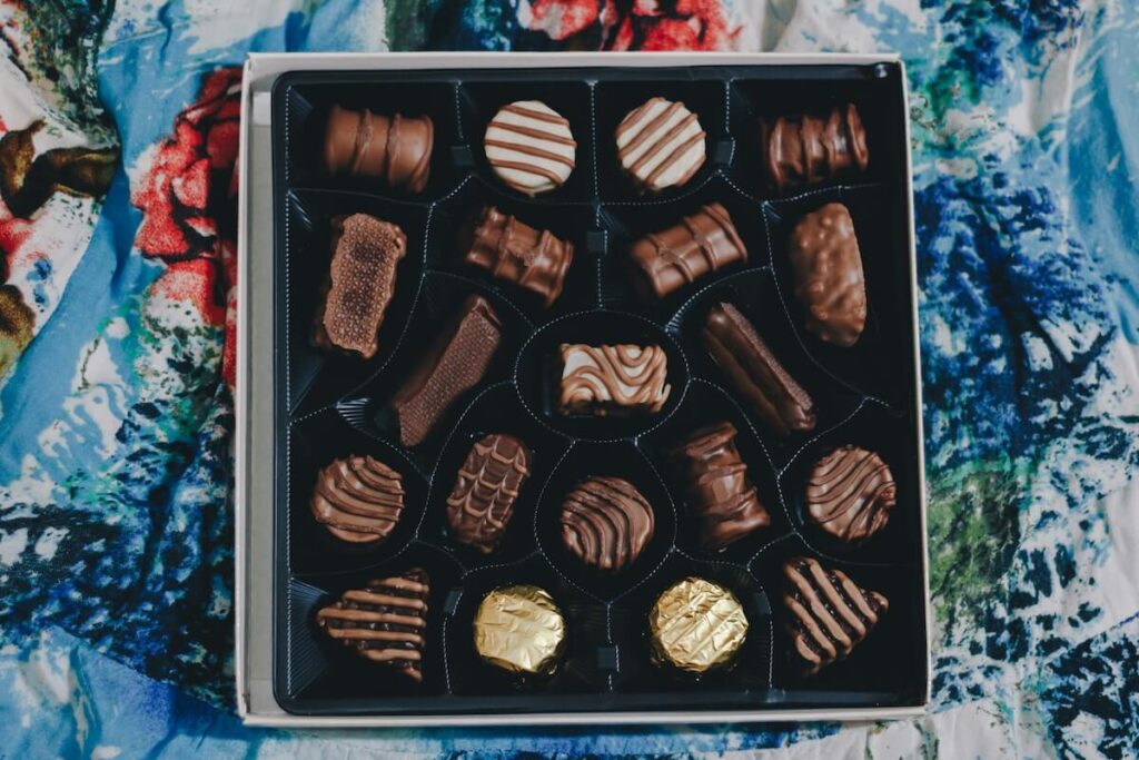 box of assorted chocolates