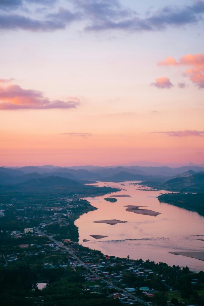 Mekong River running through Nong Khai