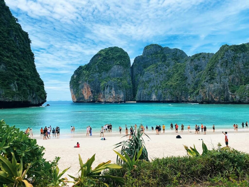 panoramic view of Patong Beach in Phuket, Thailand