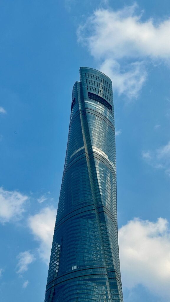 Shanghai Tower on a fair day