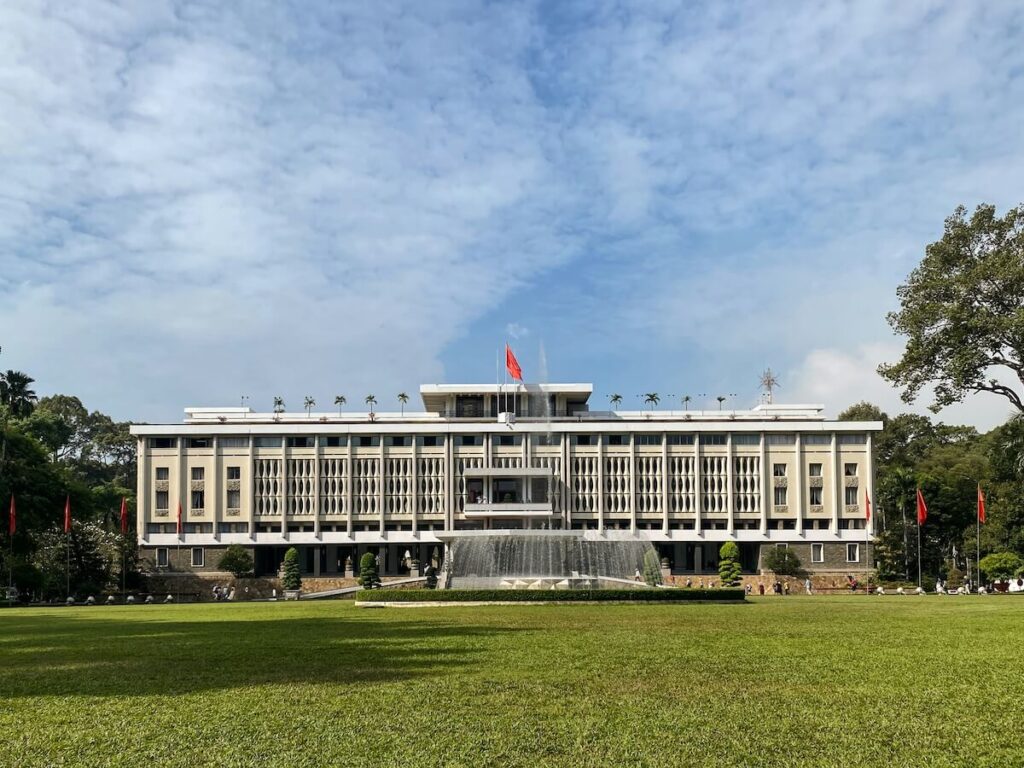 panoramic view of the Independence Palace (Reunification Palace) in Ho Chi Minh City