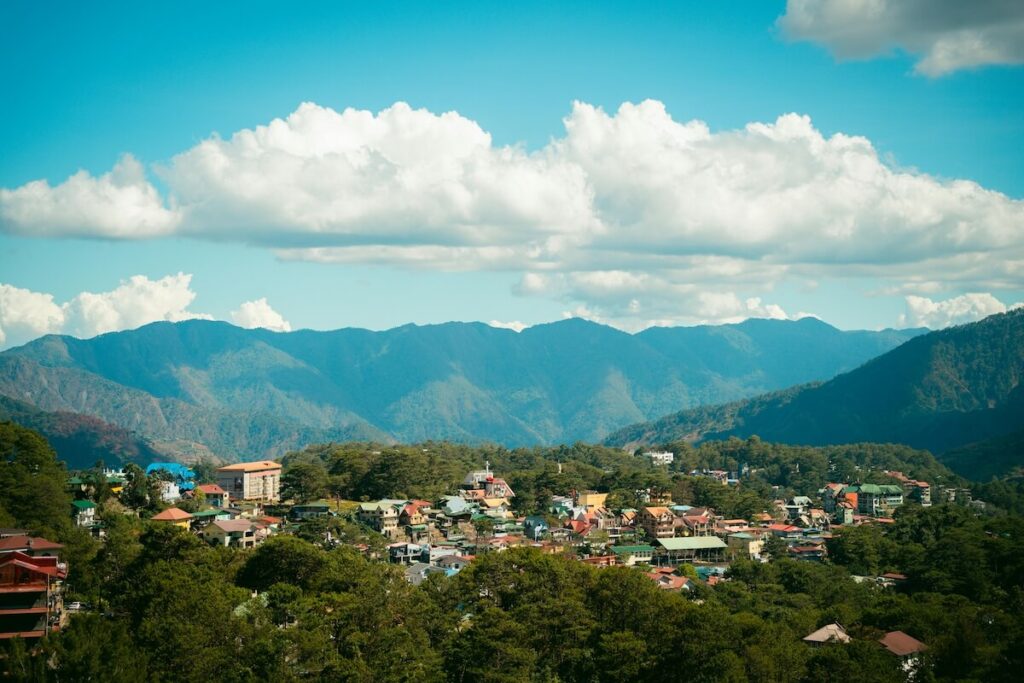 panoramic aerial view of Baguio