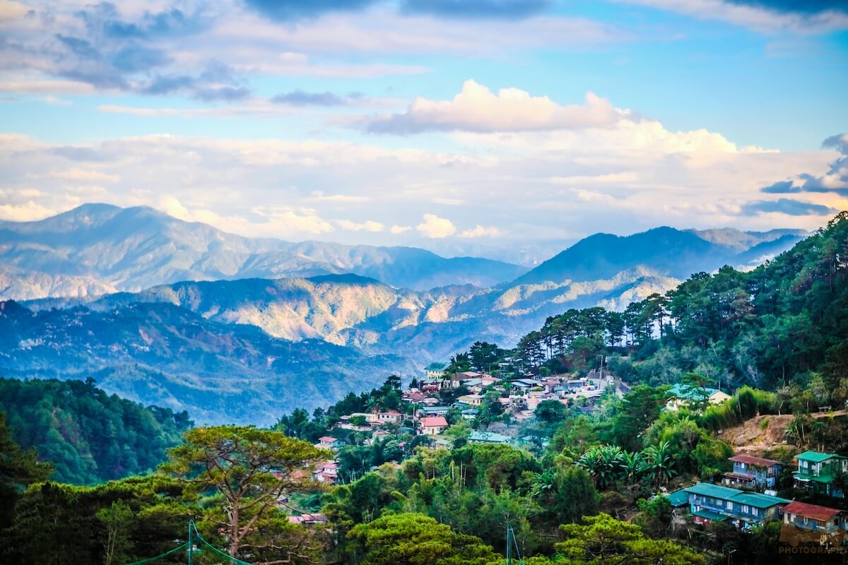 panoramic aerial view of Baguio