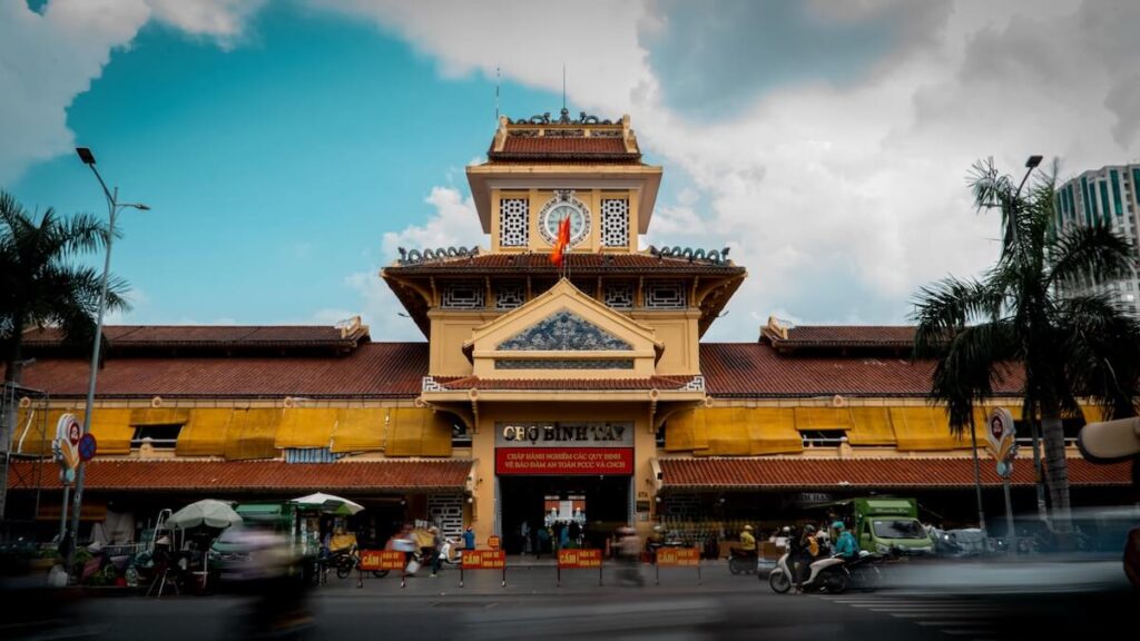 panoramic view of Binh Tay Market
