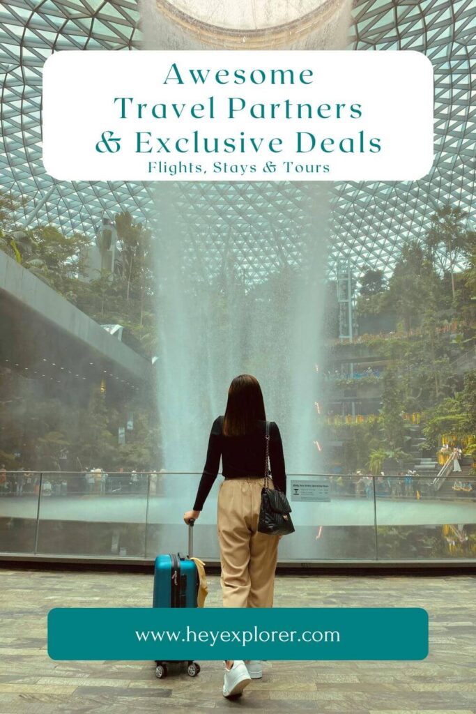 travel partners and exclusive deals - pinterest image