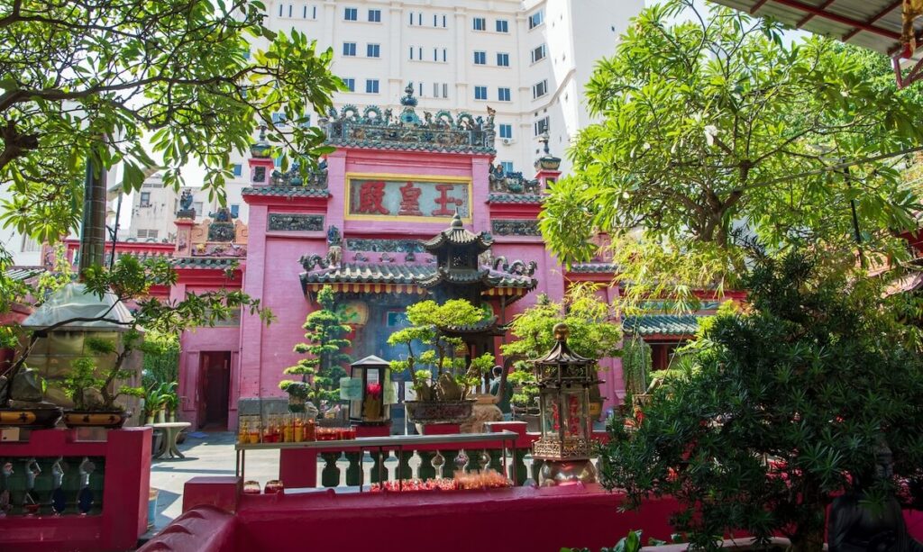 facade of the Jade Emperor Pagoda in Ho Chi Minh City
