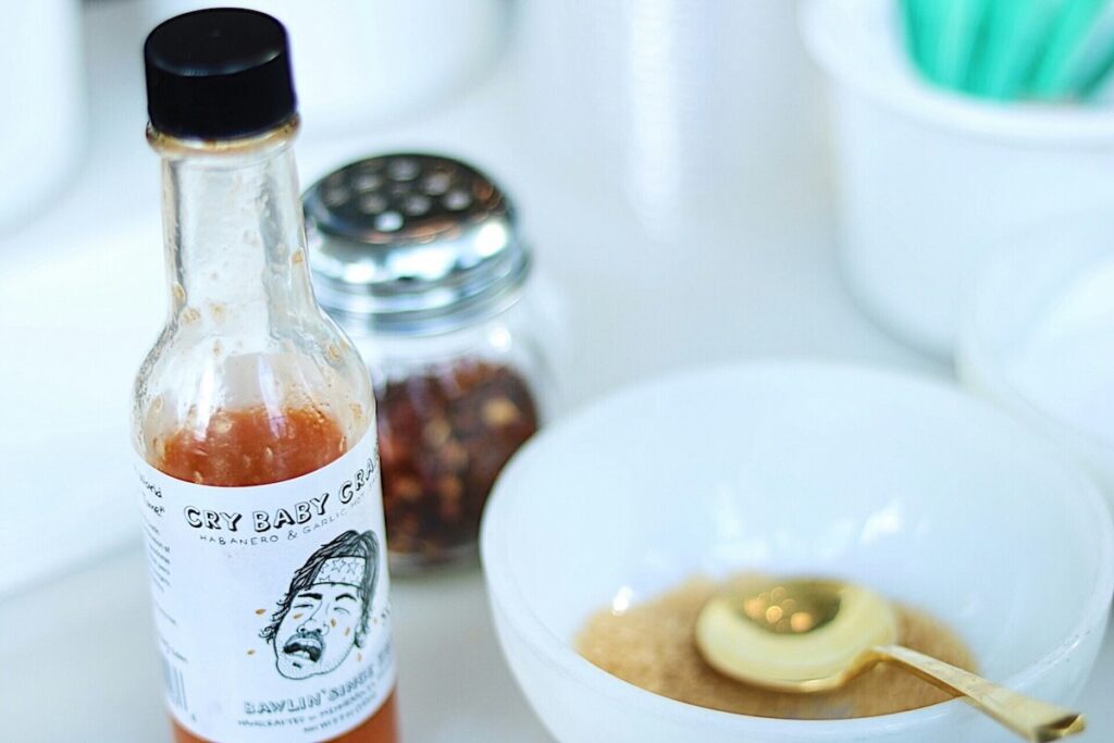 bottle of Cry Baby Craig's hot sauce