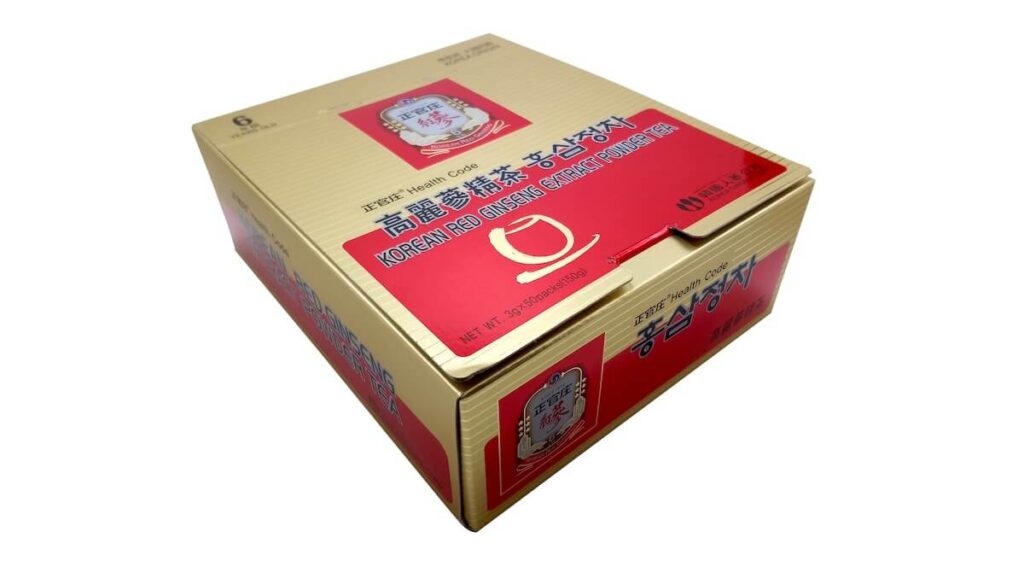 box of Korean red ginseng products