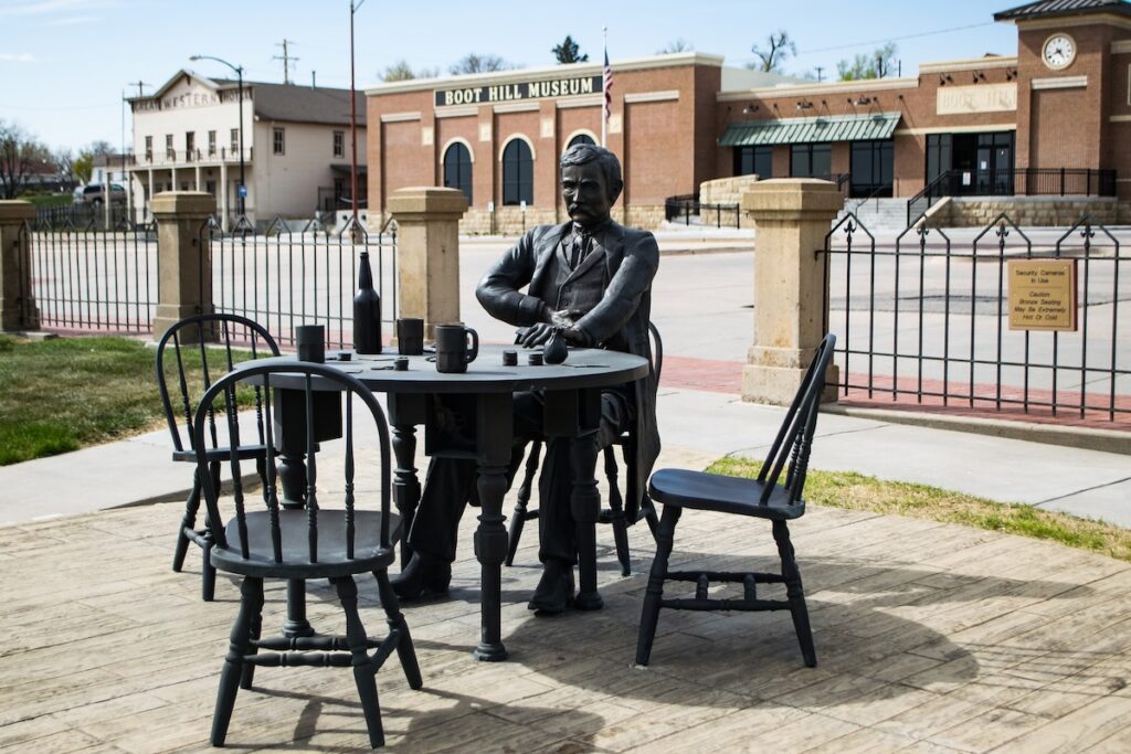 Doc Holliday scuplture in Dodge City KS