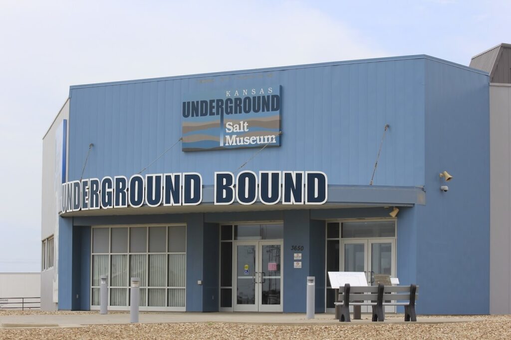 facade of the Kansas Underground Salt Museum