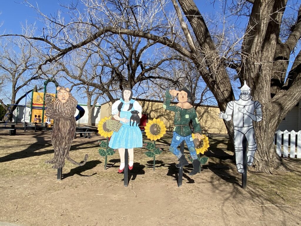 Display of characters in Dorothy`s House and the Land of Oz, Liberal, Kansas