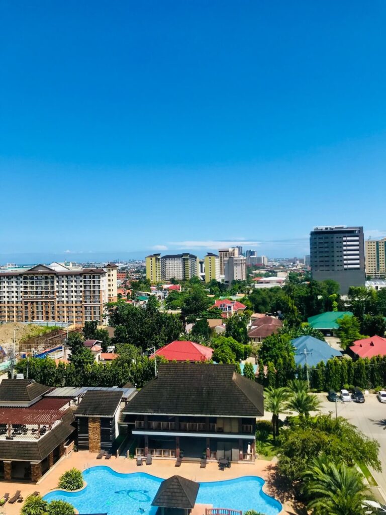 aerial city shot of Cebu