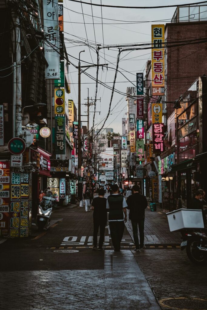 sinchon shopping street
